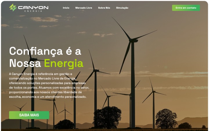 Site da Canyon Energia