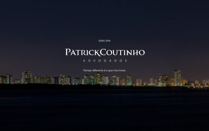 Site da Patrick Coutinho Advogados